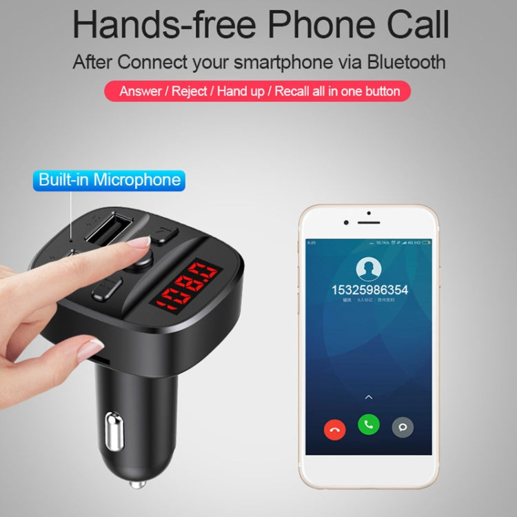 T60 Car MP3 Bluetooth Player Charger - Bluetooth Car Kits by buy2fix | Online Shopping UK | buy2fix