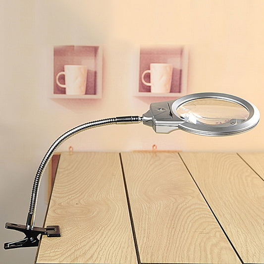 MG15122-2B 2.25X / 5X Clip-On Magnifier With LED Light - Hand Held Style by buy2fix | Online Shopping UK | buy2fix
