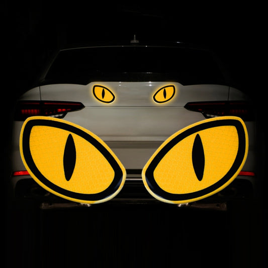 Car Safety Warning Reflective Stickers(Diamond Yellow) by buy2fix