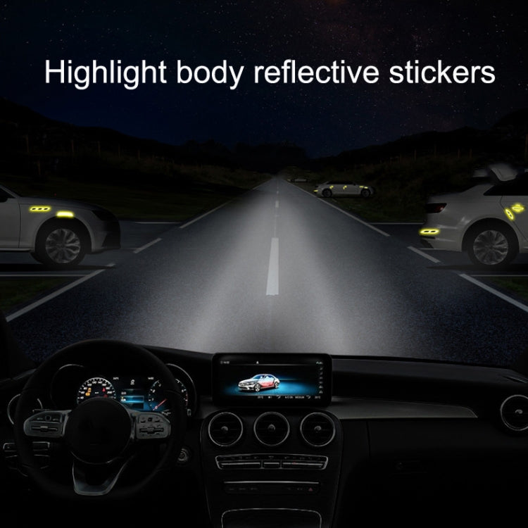 Car Safety Warning Reflective Stickers(Diamond Blue) by buy2fix