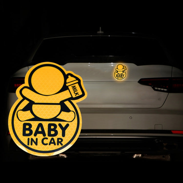Car Safety Warning Reflective Stickers(Diamond Yellow) by buy2fix
