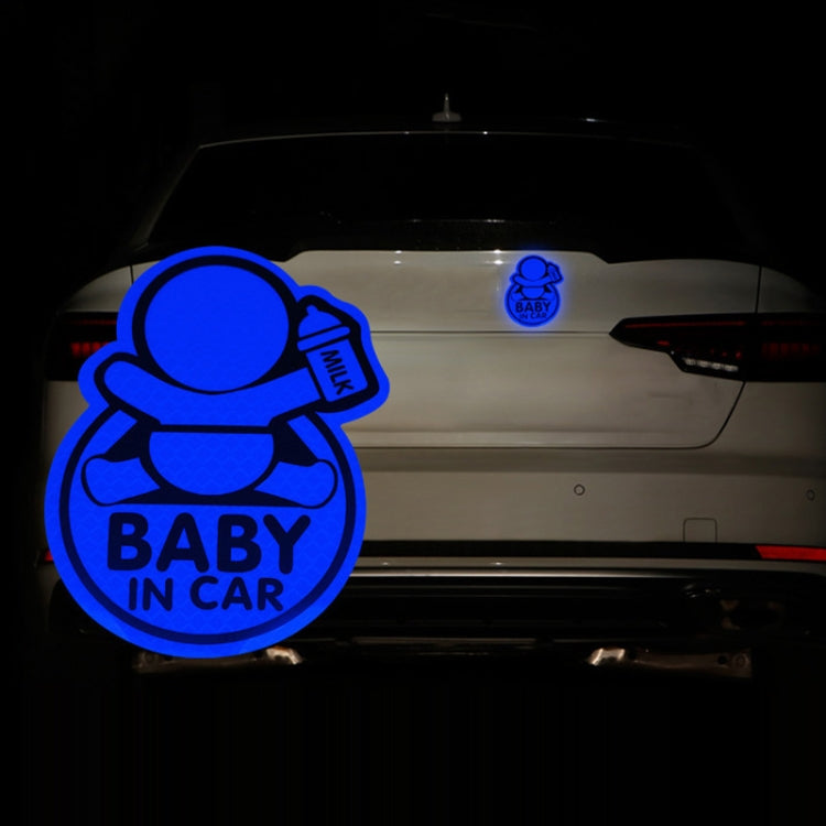 Car Safety Warning Reflective Stickers(Diamond Blue) by buy2fix