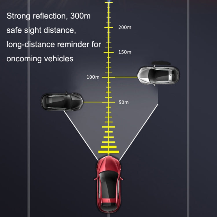 Car Safety Warning Reflective Stickers(Diamond White) by buy2fix