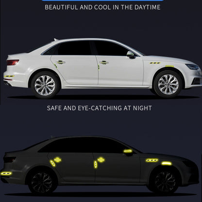 Car Safety Warning Reflective Stickers(Diamond Yellow) by buy2fix