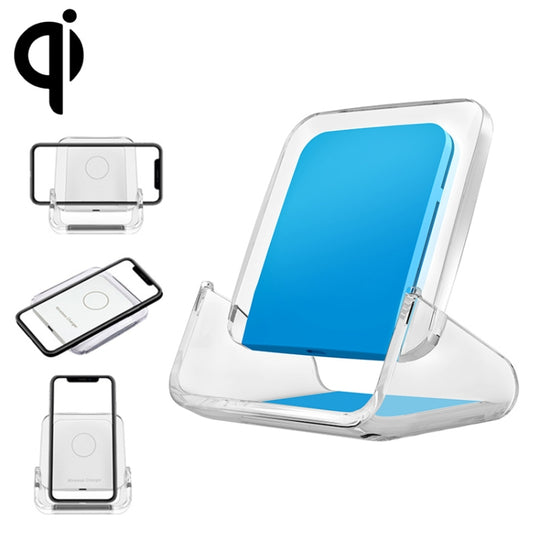 A9191 Chargeur sans fil vertical multifonctionnel 3 en 1 10 W (bleu)