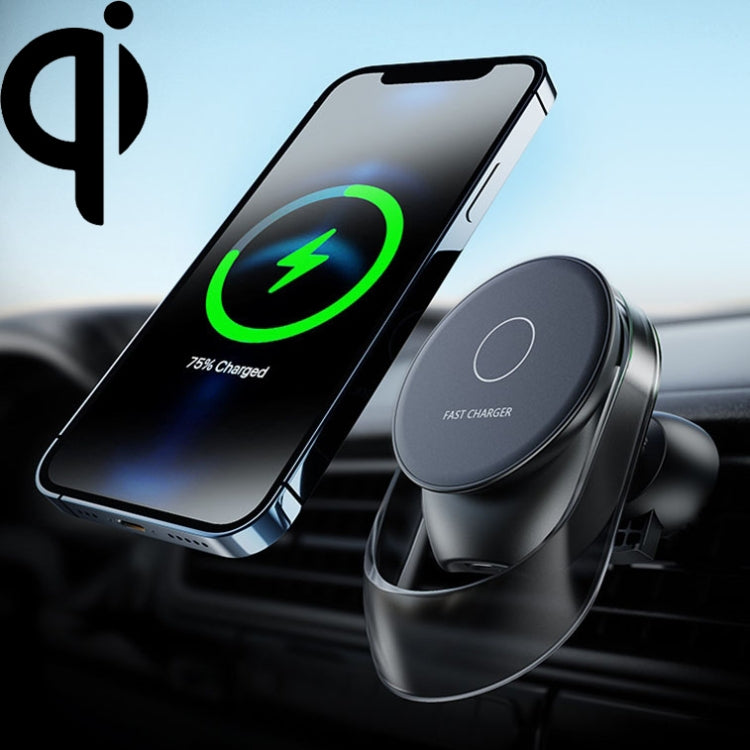 F9189 15W MagSafe Magnetic Car Lighting Wireless Charger(Black) - Wireless Charger Holders by buy2fix | Online Shopping UK | buy2fix