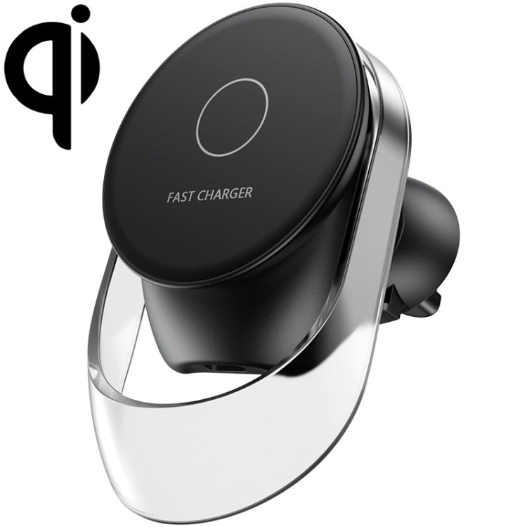F9189 15W MagSafe Magnetic Car Lighting Wireless Charger(Black) - Wireless Charger Holders by buy2fix | Online Shopping UK | buy2fix