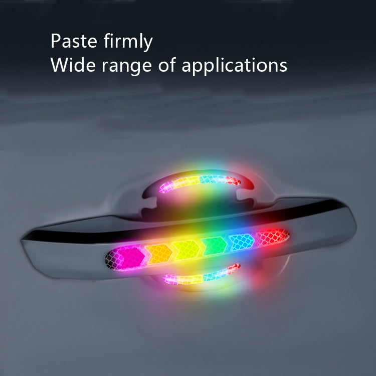 4pcs /Set Car Safety Warning Reflective Anti-Strike Stickers, Color: Epoxy Golden Yellow by buy2fix