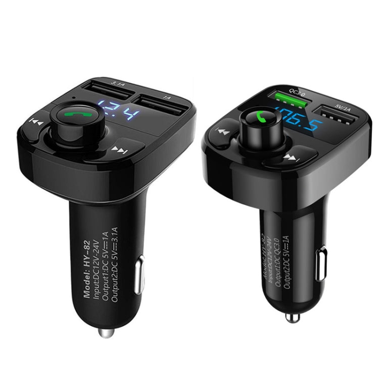 HY82 Car MP3 Bluetooth Receiver Dual USB Car Charger, Specification: Fast Charge Version - Car Charger by buy2fix | Online Shopping UK | buy2fix