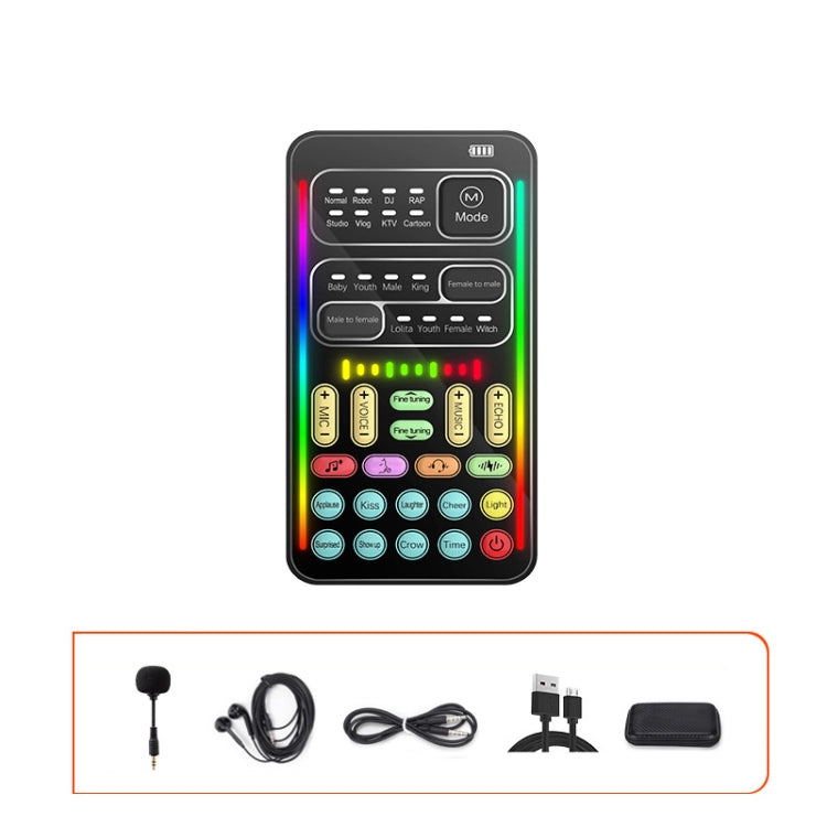 i9  Set Voice Changer Game Live Broadcast Mobile Computer Sound Card - Live Sound Effects Processors by buy2fix | Online Shopping UK | buy2fix
