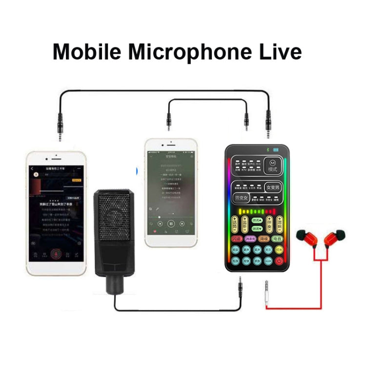 i9  Set Voice Changer Game Live Broadcast Mobile Computer Sound Card - Live Sound Effects Processors by buy2fix | Online Shopping UK | buy2fix