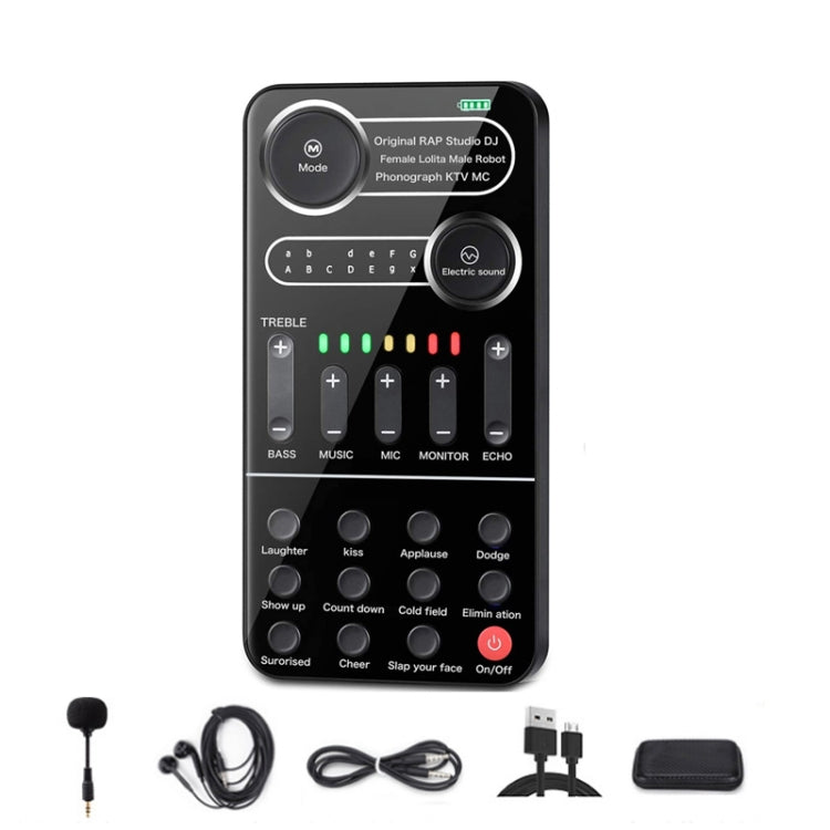 K9 Set Voice Changer Game Live Broadcast Mobile Computer Sound Card - Live Sound Effects Processors by buy2fix | Online Shopping UK | buy2fix