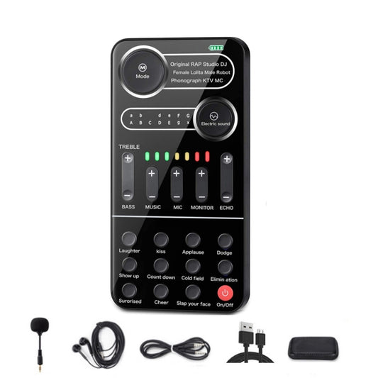K9 Set Voice Changer Game Live Broadcast Mobile Computer Sound Card - Live Sound Effects Processors by buy2fix | Online Shopping UK | buy2fix