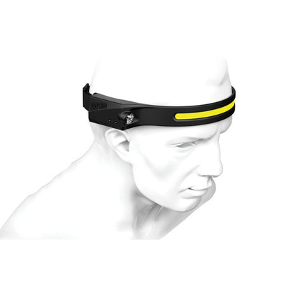 Silicone LED Smart Sensor Light Outdoor Strong Light Long-Beam Headlight(Black) - Headlamp by buy2fix | Online Shopping UK | buy2fix