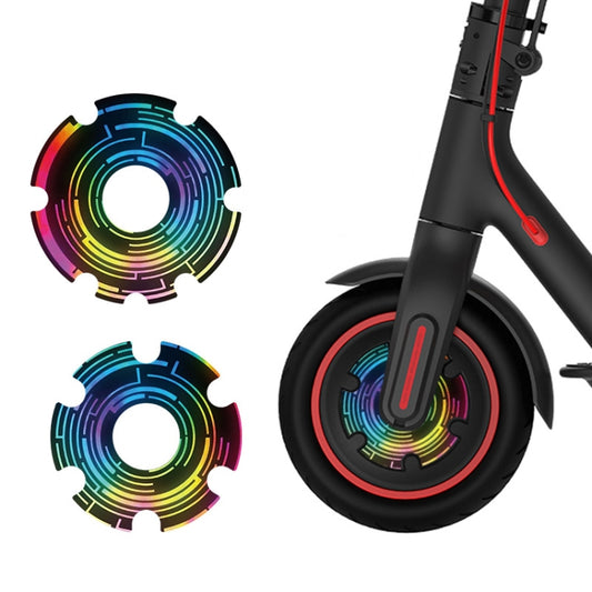 1 Pair Scooter Motor Waterproof Protective Sticker For Xiaomi Mijia M365 / M365 Pro / Pro 2 / 1S(Colorful 5) - Accessories & Parts by buy2fix | Online Shopping UK | buy2fix
