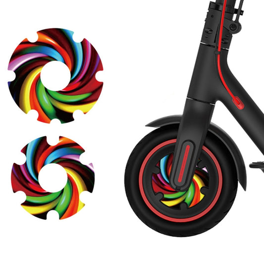 1 Pair Scooter Motor Waterproof Protective Sticker For Xiaomi Mijia M365 / M365 Pro / Pro 2 / 1S(Colorful 9) - Accessories & Parts by buy2fix | Online Shopping UK | buy2fix