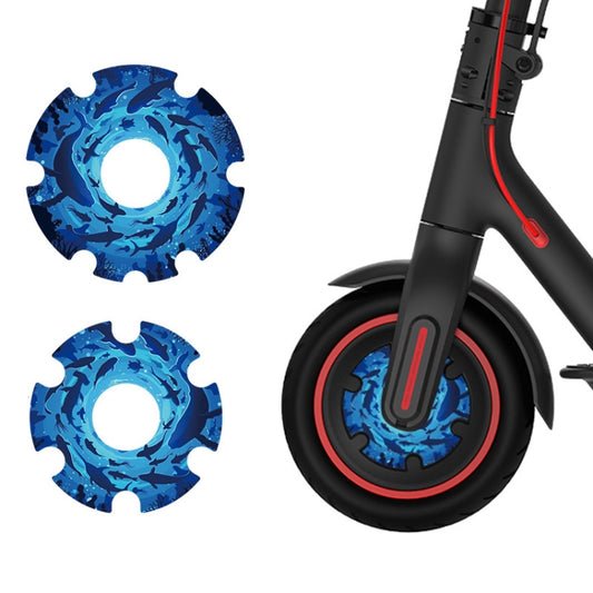 1 Pair Scooter Motor Waterproof Protective Sticker For Xiaomi Mijia M365 / M365 Pro / Pro 2 / 1S(Colorful 11) - Accessories & Parts by buy2fix | Online Shopping UK | buy2fix