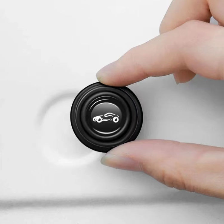 Car Door Anti-Collision Shock Pad, Color: Black With Sports Car Logo by buy2fix
