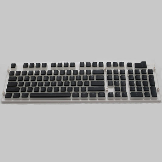 Pudding Double-layer Two-color 108-key Mechanical Translucent Keycap(Black) by buy2fix