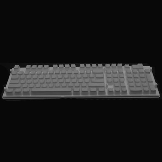 Pudding Double-layer Two-color 108-key Mechanical Translucent Keycap(Gray) by buy2fix