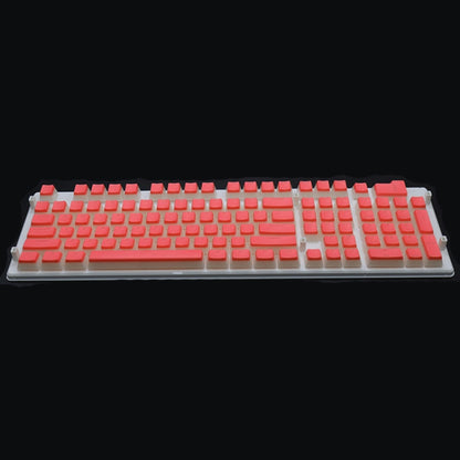 Pudding Double-layer Two-color 108-key Mechanical Translucent Keycap(Orange) by buy2fix