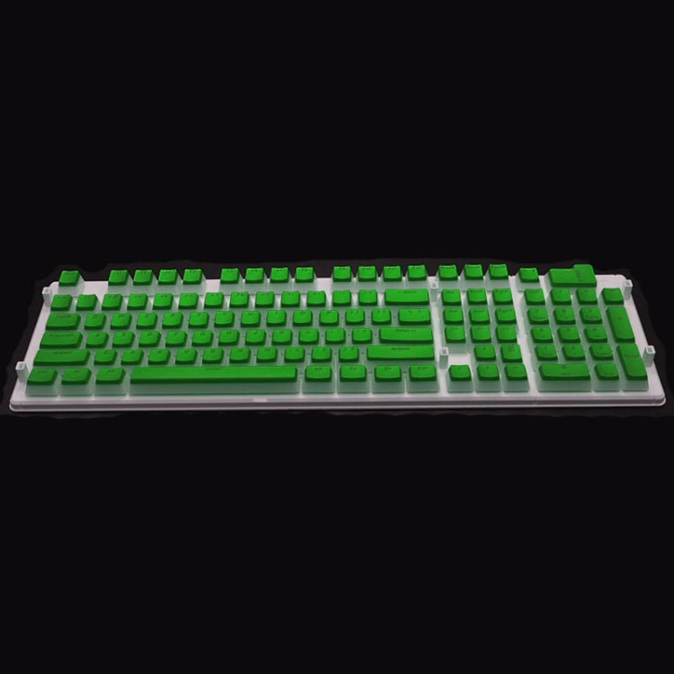 Pudding Double-layer Two-color 108-key Mechanical Translucent Keycap(Cheese Green) by buy2fix