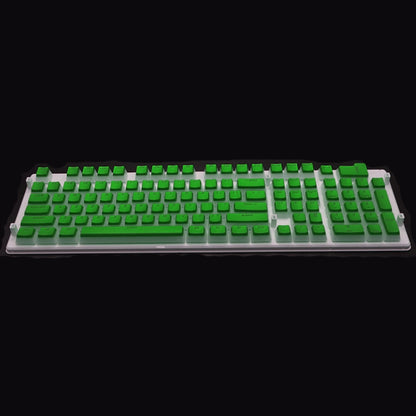Pudding Double-layer Two-color 108-key Mechanical Translucent Keycap(Cheese Green) by buy2fix