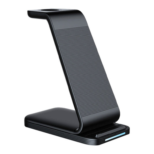 D2 3 In 1 15W Wireless Vertical Charger(Black) - Wireless Charger by buy2fix | Online Shopping UK | buy2fix