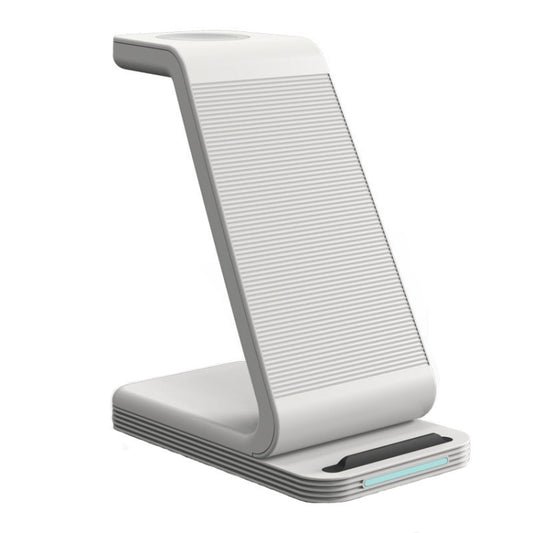 D2 3 In 1 15W Wireless Vertical Charger(White) - Wireless Charger by buy2fix | Online Shopping UK | buy2fix