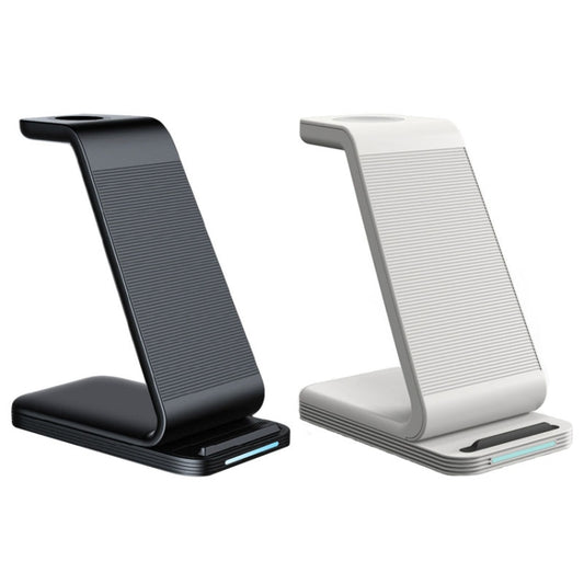 D2 3 In 1 15W Wireless Vertical Charger(Black) - Wireless Charger by buy2fix | Online Shopping UK | buy2fix