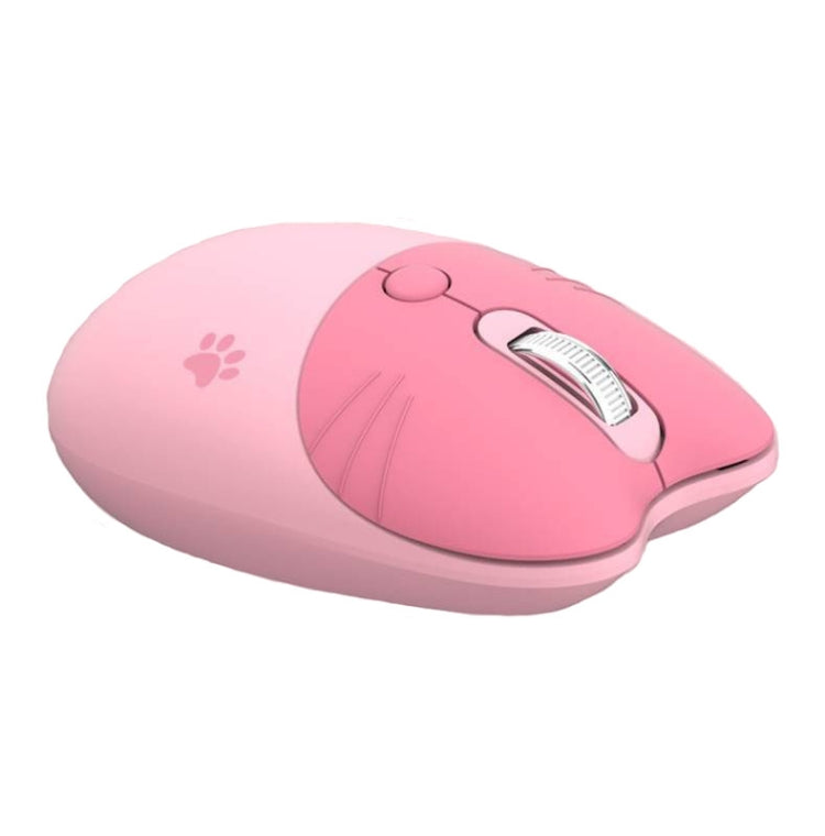 M3 3 Keys Cute Silent Laptop Wireless Mouse, Spec: Wireless Version (Vitality Pink) by buy2fix