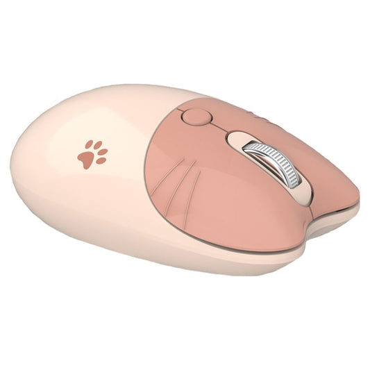M3 3 Keys Cute Silent Laptop Wireless Mouse, Spec: Bluetooth Wireless Version (Milk Tea) by buy2fix