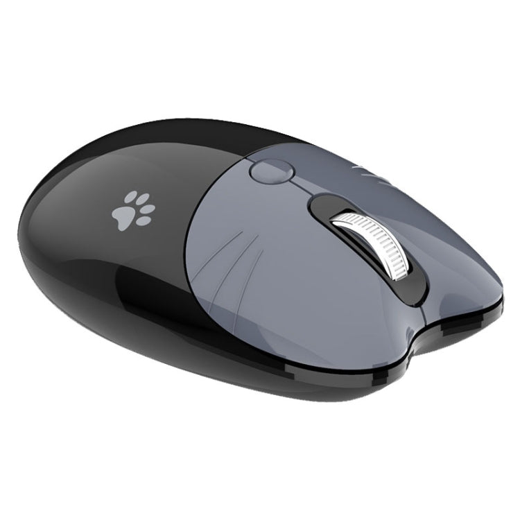 M3 3 Keys Cute Silent Laptop Wireless Mouse, Spec: Bluetooth Wireless Version (Gray Black) by buy2fix