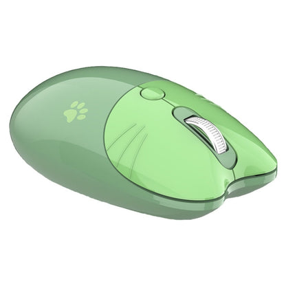 M3 3 Keys Cute Silent Laptop Wireless Mouse, Spec: Bluetooth Wireless Version (Green) by buy2fix