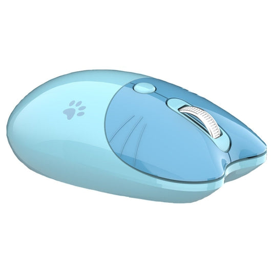 M3 3 Keys Cute Silent Laptop Wireless Mouse, Spec: Bluetooth Wireless Version (Blue) by buy2fix