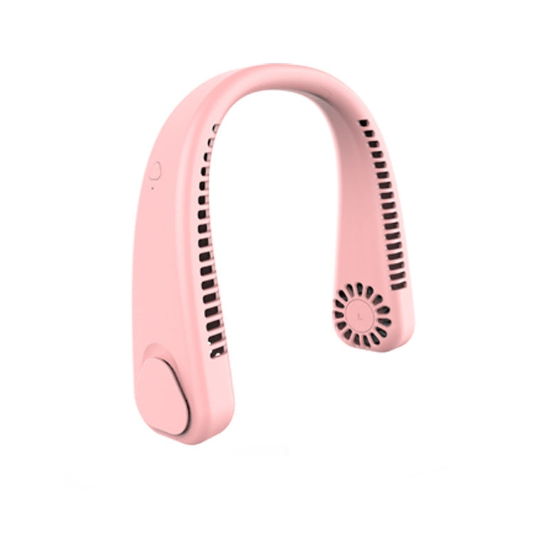 F2 USB Outdoor Portable Hanging Neck Fan(Pink) - Electric Fans by buy2fix | Online Shopping UK | buy2fix
