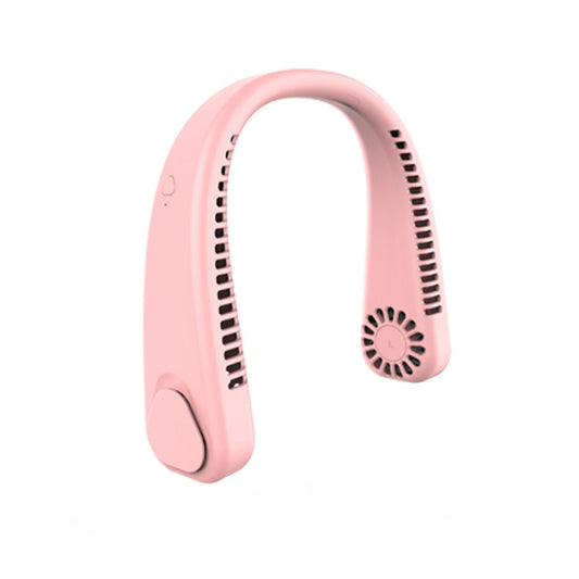 F2 USB Outdoor Portable Hanging Neck Fan(Pink) - Electric Fans by buy2fix | Online Shopping UK | buy2fix