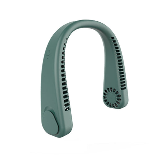 F2 USB Outdoor Portable Hanging Neck Fan(Green) - Electric Fans by buy2fix | Online Shopping UK | buy2fix