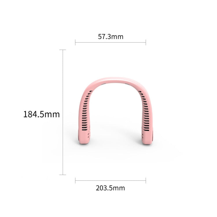 F2 USB Outdoor Portable Hanging Neck Fan(Pink) - Electric Fans by buy2fix | Online Shopping UK | buy2fix