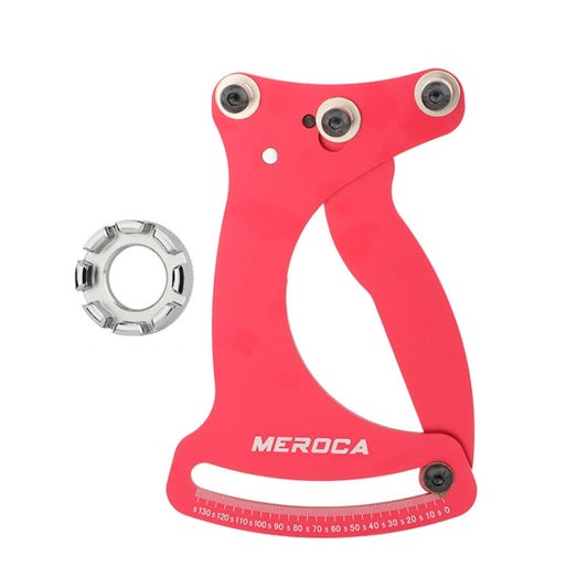MEROCA Bicycle Ring Calibration Tool Spoke Tension Tube Wheel Set Steel Wire, Color: Red+Wrench - Maintenance tools by MEROCA | Online Shopping UK | buy2fix