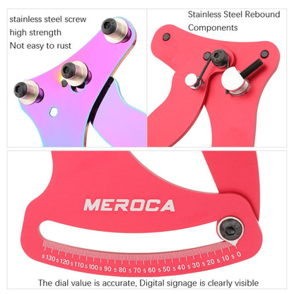 MEROCA Bicycle Ring Calibration Tool Spoke Tension Tube Wheel Set Steel Wire, Color: Red+Wrench - Maintenance tools by MEROCA | Online Shopping UK | buy2fix