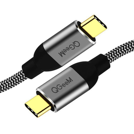 QGeeM QG-CC03 Type-C to Type-C USB3.1 Data Cable, Length: 1.2m(Black) - USB-C & Type-C Cable by QGeeM | Online Shopping UK | buy2fix
