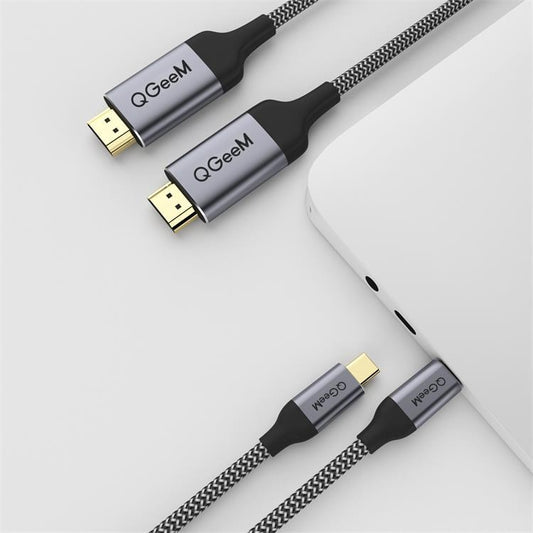QGeeM QG-UA09 Type-C To HDMI Cable, Length: 3m by buy2fix