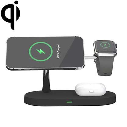 X452 3 in 1 Multifunctional 15W Wireless Charger with Night Light Function(Black) - Wireless Charger by buy2fix | Online Shopping UK | buy2fix