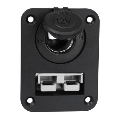 Large Current Plug With 12V Cigarette Lighter Panel Combination - Car Switches by buy2fix | Online Shopping UK | buy2fix