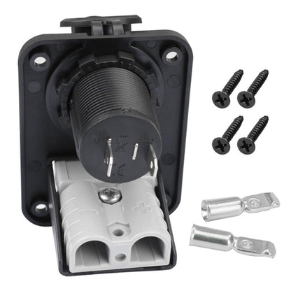 Large Current Plug With 12V Cigarette Lighter Panel Combination - Car Switches by buy2fix | Online Shopping UK | buy2fix