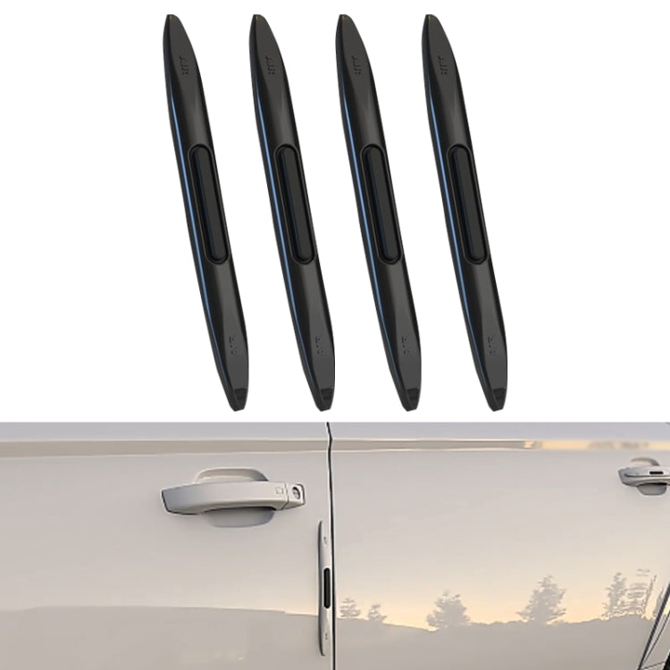 4 PCS Car Door Anti-Static Silicone Airbag Anti-Collision Strip, Colour: Black - Anti Collision Sticker by buy2fix | Online Shopping UK | buy2fix