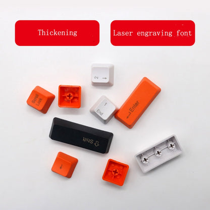 Mechanical Keyboard Laser PBT Keycap Carbon Side Words by buy2fix