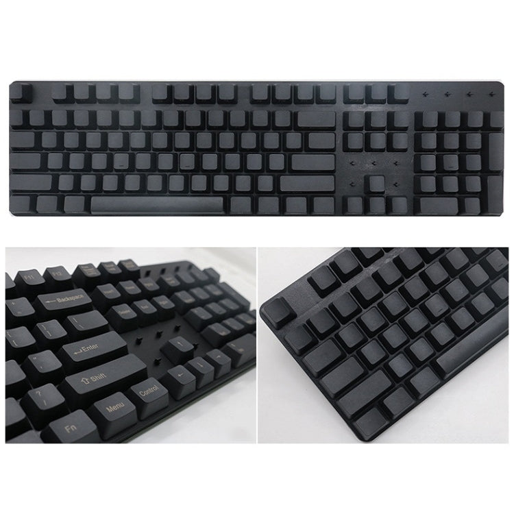 Mechanical Keyboard Laser PBT Keycap Titanium Black Front Words by buy2fix