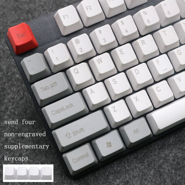 Mechanical Keyboard Laser PBT Keycap Titanium Black Front Words by buy2fix